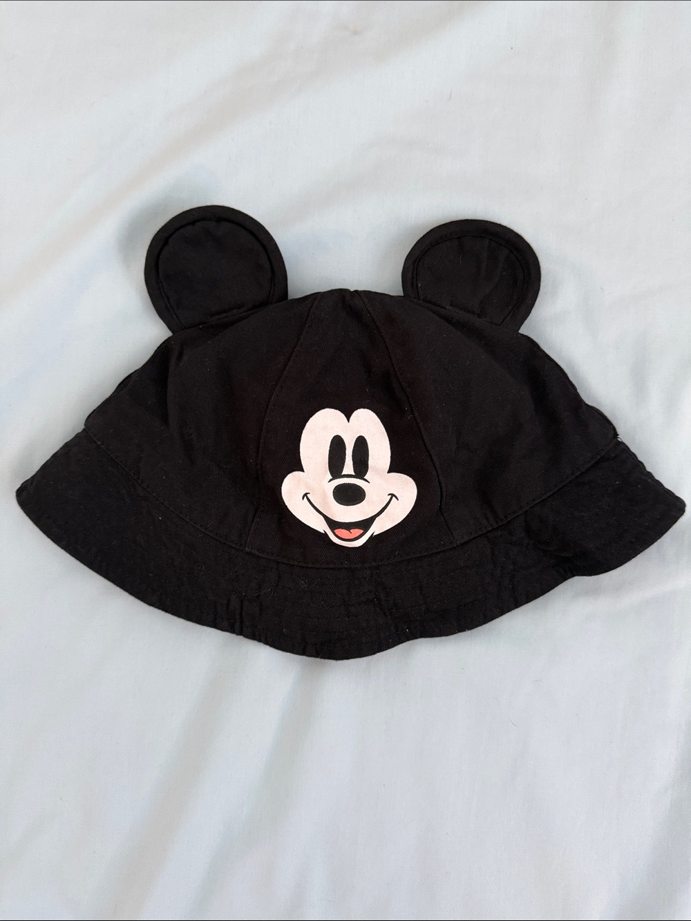 Disney Black Mickey Mouse Bucket Hat with Ear Accents